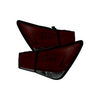 Альтернативная оптика Tube Light CCFL задняя Chevrolet Cruze (2009-...) красно-тонированная