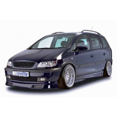 Спойлер юбка тюнинг переднего бампера Opel Zafira A (1999-2006)
