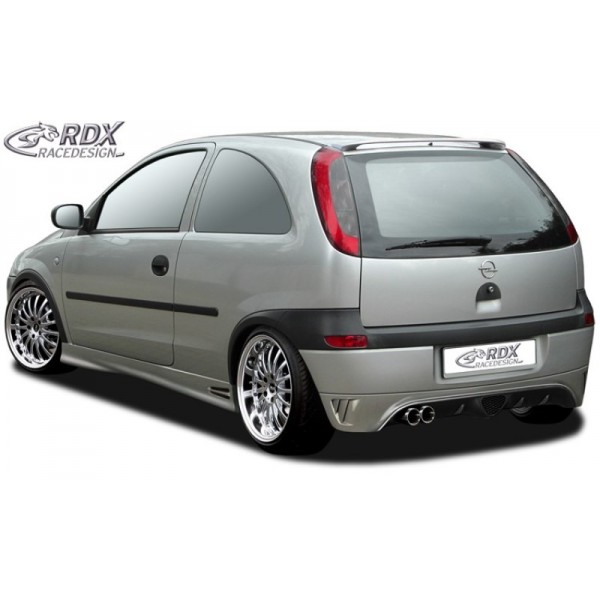 Юбка накладка RDX заднего бампера Opel Corsa C (2000-2006)