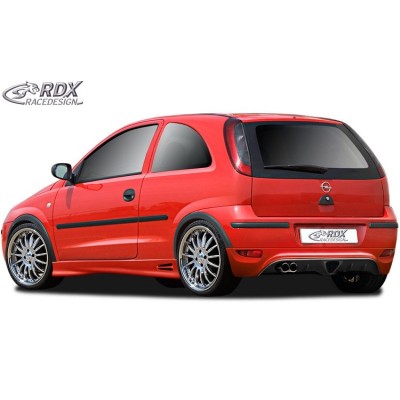Юбка накладка RDX заднего бампера Opel Corsa C (2000-2006)
