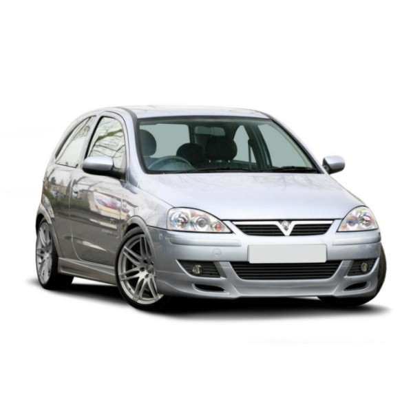 Юбка спойлер переднего бампера Opel Corsa C (2003-2006)
