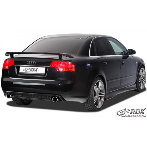 Юбка накладка (центральная) RDX заднего бампера RS4 Look Audi A4 B7 (2005-2009)