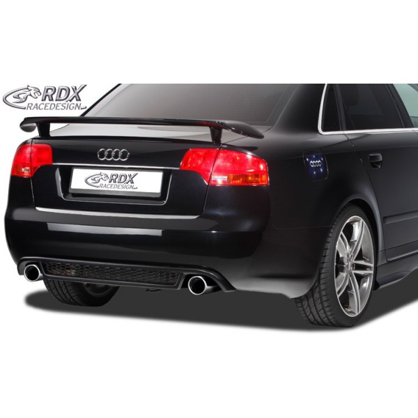 Юбка накладка (центральная) RDX заднего бампера RS4 Look Audi A4 B7 (2005-2009)