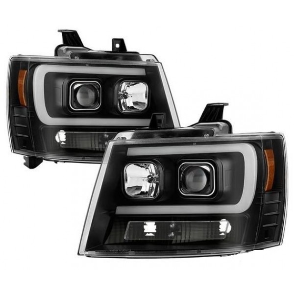 Оптика альтернативная передняя Sonar галоген Chevrolet Tahoe/Yukon/Suburban (2007-2014) черные
