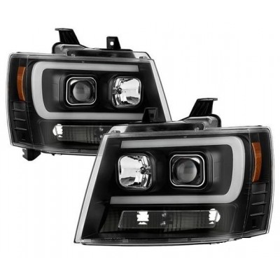 Оптика альтернативная передняя Sonar LED Chevrolet Tahoe/Yukon/Suburban (2007-2014) черные