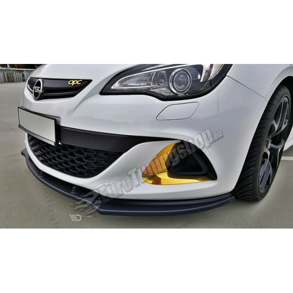 Сплиттер переднего бампера Opel Astra J OPC / VXR v.1 (2009-...)