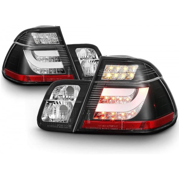 Фонари светодиодные тюнинг Sonar V2 Style BMW e46 3 серия седан (1998-2001) черные