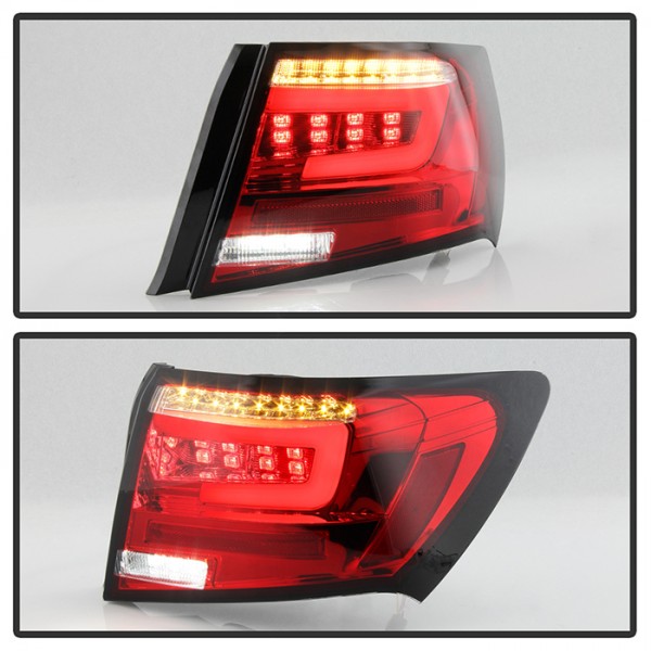 Фонари светодиодные тюнинг Subaru Impreza III 4D (2008-2014) красные