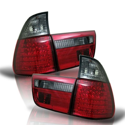 Фонари LED BMW e53 X5 (1999-2003) красно-тонированные