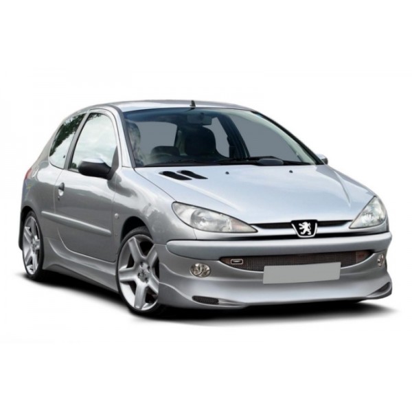 Юбка спойлер переднего бампера Peugeot 206 (1998-2010)