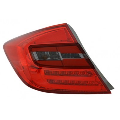 Оптика альтернативная тюнинг задняя LED Honda Civic IX (2012-...) красная