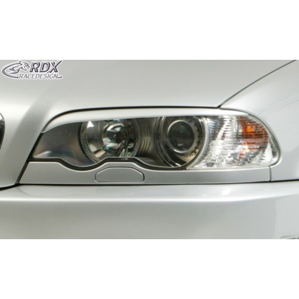 Реснички накладки на фары RDX BMW e46 3 серия coupe/cabrio (1998-2001)