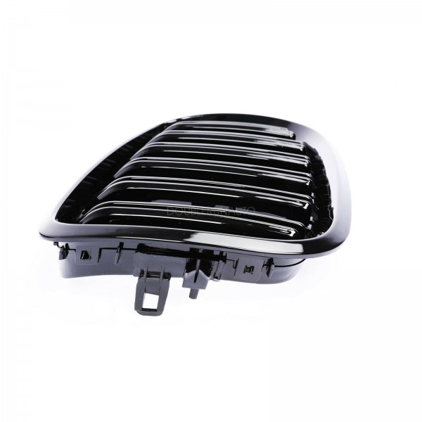 Решетки радиатора M Look двойные ребра BMW e70 X5/e71 X6 (2008-2014) черный глянец