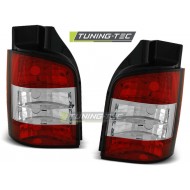 Оптика альтернативная ламповая задняя Volkswagen T5 (2003-2009) красно-белая