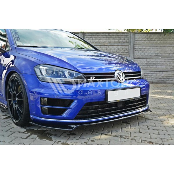 Сплиттер переднего бампера ver2 Volkswagen Golf VII R (2012-...)