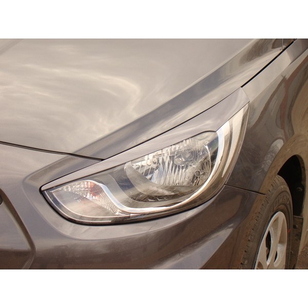 Ресницы накладки на фары Hyundai Solaris (2010-...)