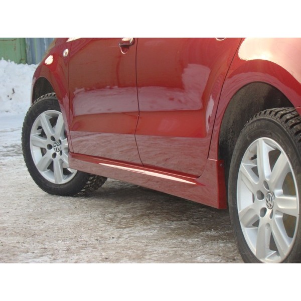 Пороги тюнинг пластиковые 	Volkswagen Polo Sedan (2010-...)