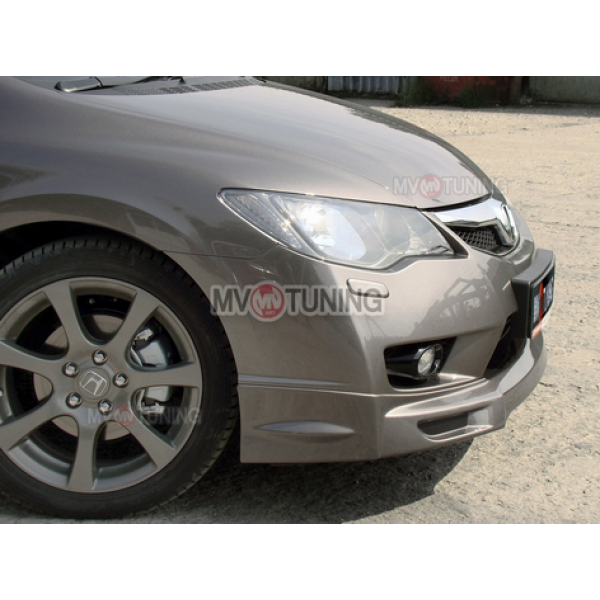 Юбка переднего бампера MUGEN Style Honda Civic VIII 4D (2009-2012)