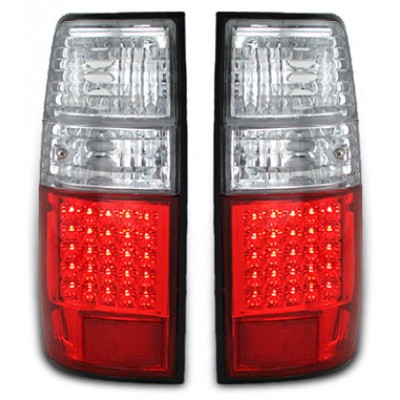 Оптика альтернативная LED задняя Toyota Land Cruiser 80 (1990-1997) красно-белая