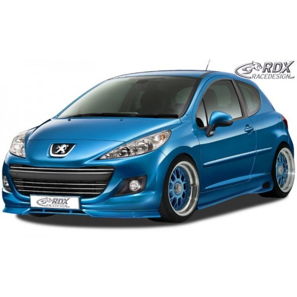 Юбка спойлер переднего бампера RDX Peugeot 207/CC (2009-...)