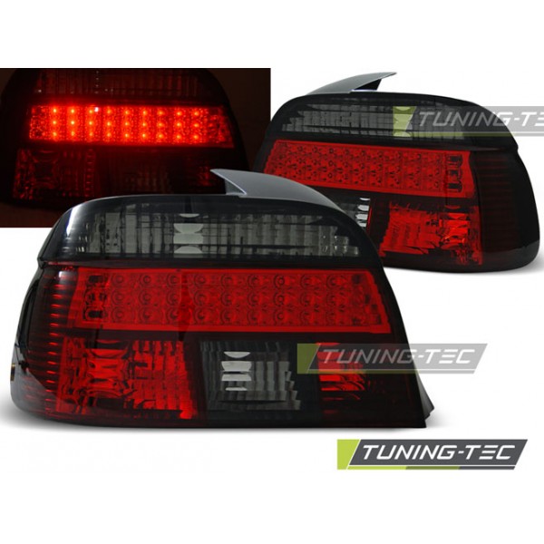 Оптика альтернативная LED BMW e39 5 серия (1995-2000) красно-тонированная