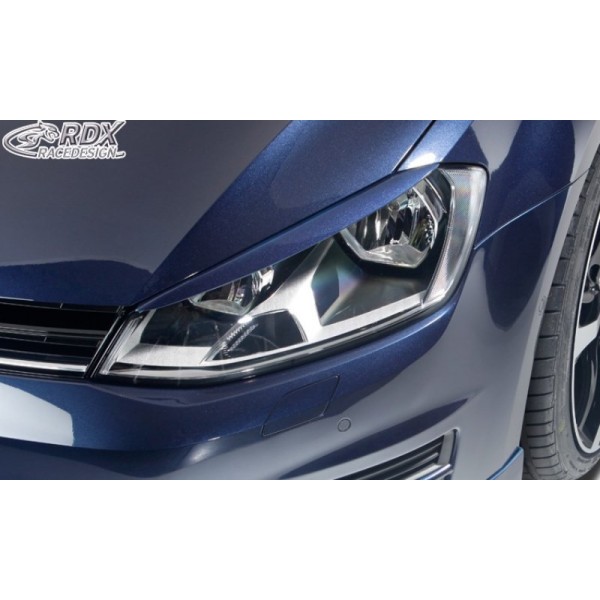 Реснички накладки на фары RDX Volkswagen Golf VII (2012-...)