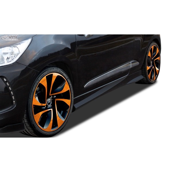 Накладки на пороги RDX Turbo Citroen DS3 (2010-...)