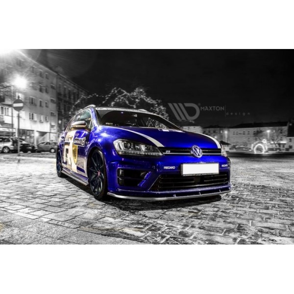 Сплиттер переднего бампера Volkswagen Golf VII R (2012-...)