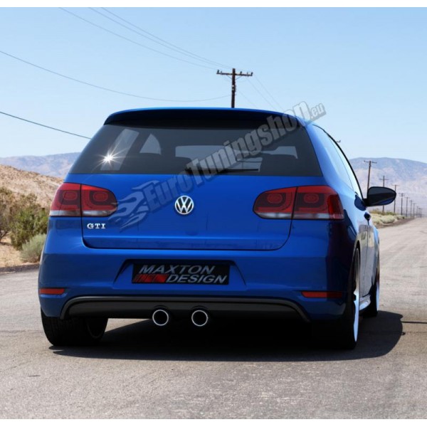 Юбка заднего бампера R32 G5 Style Maxton Design Volkswagen Golf VI GTI (2008-2012)