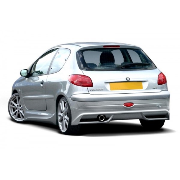 Юбка накладка заднего бампера Peugeot 206 3D/5D (1998-2010)