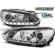 Оптика альтернативная передняя Tuning-Tec TrueDRL Volkswagen Golf VI (2008-2012) хром
