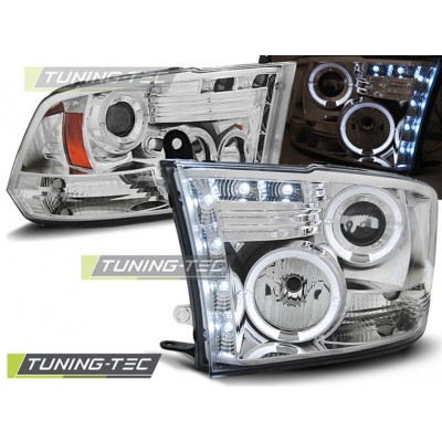 Альтернативная оптика передняя Tuning-Tec для Dodge Ram IV (2009-2011) хром