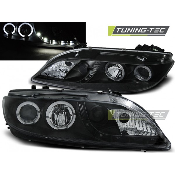 Альтернативная оптика Devil Eyes передняя Mazda 6 (2002-2008) чёрная