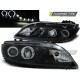 Альтернативная оптика Devil Eyes передняя Mazda 6 (2002-2008) чёрная