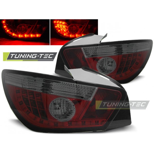 Оптика альтернативная тюнинг задняя Tuning-Tec LED Seat Ibiza IV 3D (2008-2012) тонированная