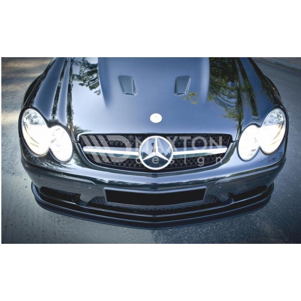 Сплиттер переднего бампера SL BLACK SERIES стиль W209 CLK-klasse (2002-2009)