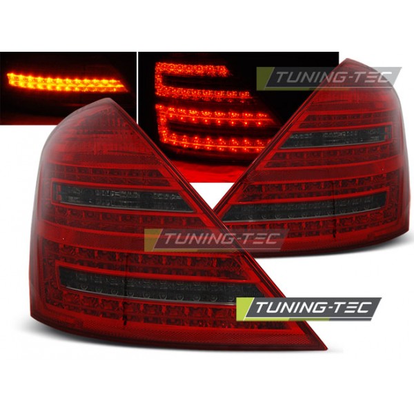 Оптика альтернативная LED задняя Mercedes W221 S-klasse (2005-2009) тонированные