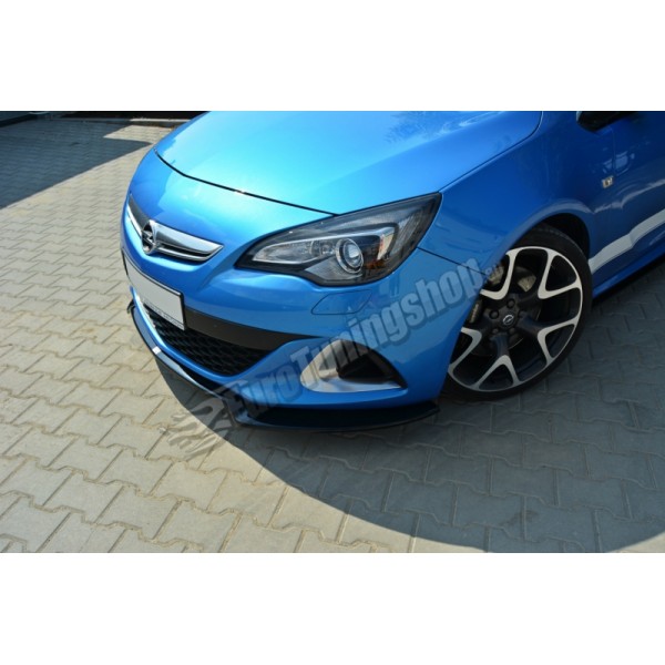 Сплиттер переднего бампера Opel Astra J OPC / VXR v.2 (2009-...)