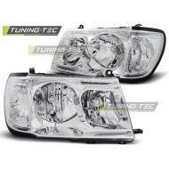 Оптика альтернативная передняя Toyota Land Cruiser 100/105 (1998-2004) хром