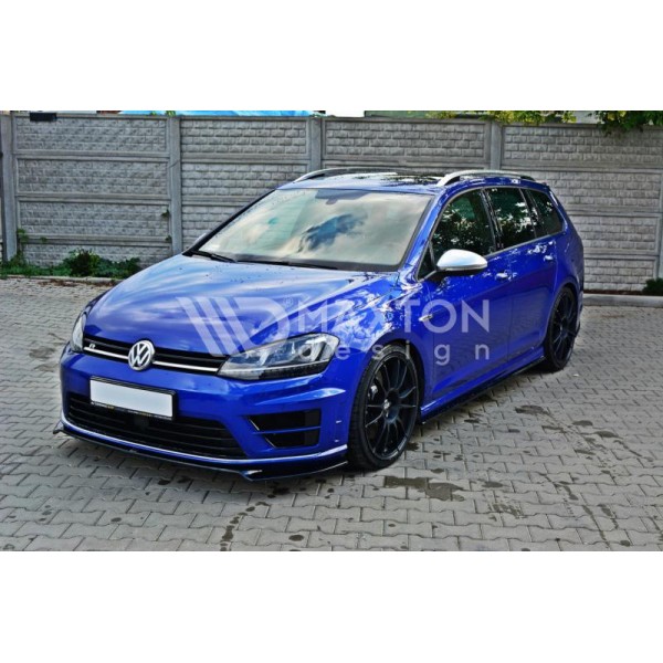 Сплиттер переднего бампера ver2 Volkswagen Golf VII R (2012-...)