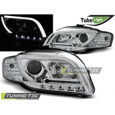 Оптика альтернативная Tuning Tec Tube Light Audi A4 B7 (2004-2008) хром