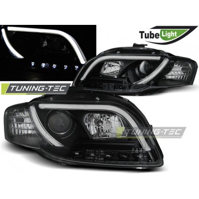 Оптика альтернативная Tuning Tec Tube Light Audi A4 B7 (2004-2008) чёрная