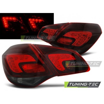 Оптика альтернативная тюнинг задняя Tuning-Tec LED Opel Astra J (2009-...) красно-тонированные