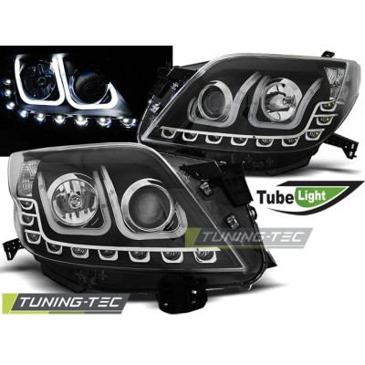 Альтернативная оптика передняя Tuning-Tec Tube Light для Toyota Land Cruiser 150 (2009-...) черная