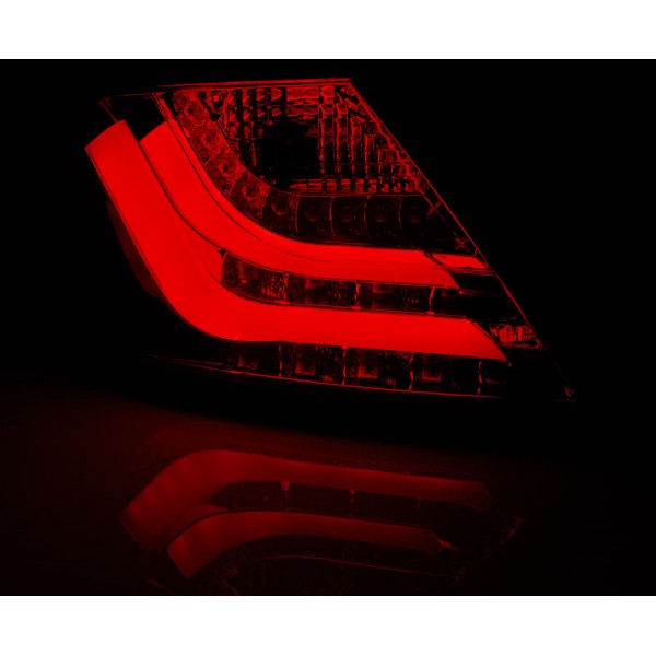 Оптика альтернативная задняя LED Bar Opel Astra H 3D GTC (2004 -2010) тонированно-красные