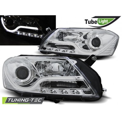 Альтернативная оптика передняя Tuning-Tec Tube Light для Volkswagen Passat B7 (2010-...)  хром