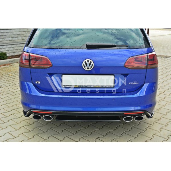 Сплиттер заднего бампера центральный Volkswagen Golf VII R Variant (2012-...)