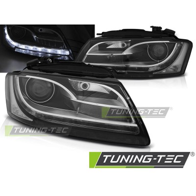 Оптика альтернативная передняя Tuning-Tec DayLight Audi A5 (2007-2008) черная