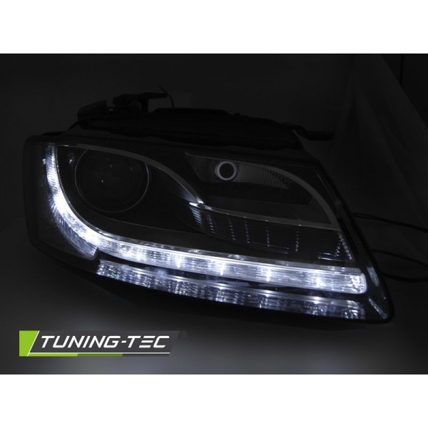 Оптика альтернативная передняя Tuning-Tec DayLight Audi A5 (2007-2008) черная