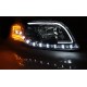 Оптика альтернативная передняя линзованная Tube Light Audi A4 B7 (2005-2008) хром